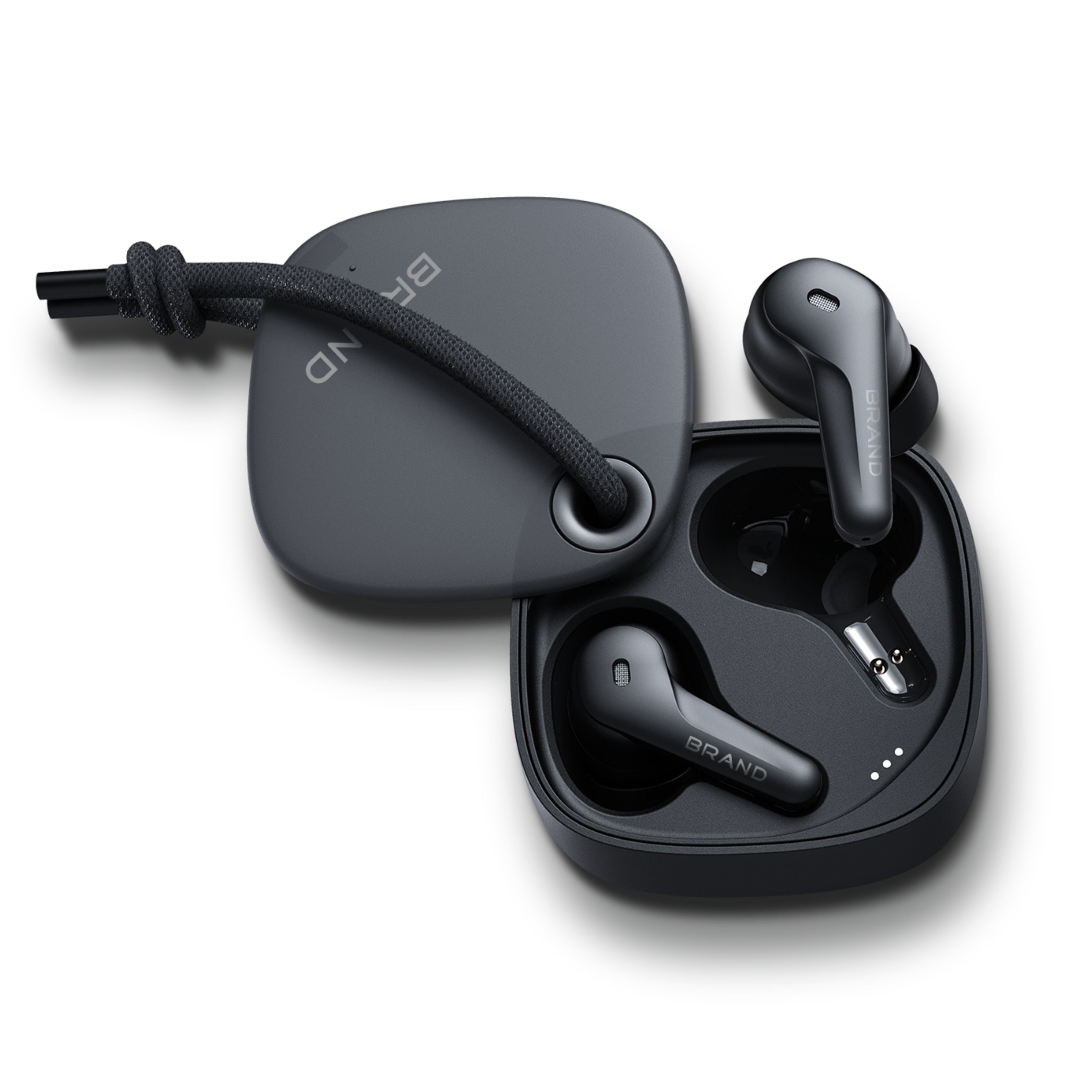ANC ENC Dual Microphones 40mAh 5-7 hours Play time TWS Earbuds, Adjustable ANC/Ambient Mode Fast Charge